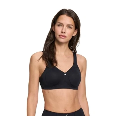 Abbildung von Susa BH Damen ohne Bügel Capri I BHS mit gemoldeten Cups &amp; Stützblenden Schönes Hautgefühl, optimale Passform Hoher schwarz 100E