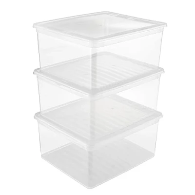 Abbildung von keeeper Aufbewahrungsboxen mit Air Control System, 3 teiliges Set, Höhe: 18 cm, x l, 39 33,5 Bea, Transparent