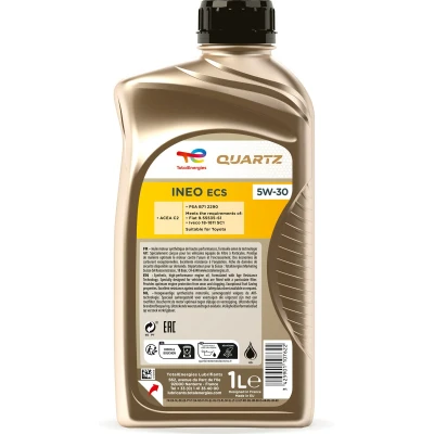 Abbildung von Total Quartz INEO ECS 5W 30 1l Motoröl 2198453 PEUGEOT: 107 Hatchback, 508 I SW Box Body / Estate, 5008 I, CITROËN: C5 III C2 3