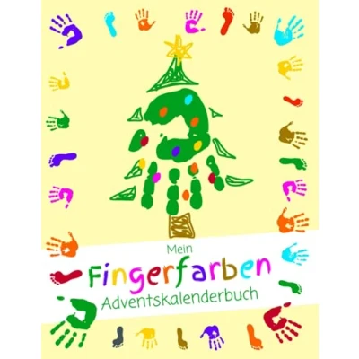 Abbildung von Mein Fingerfarben Adventskalenderbuch: Adventskalender zum Malen für Kleinkinder ab 2 Jahren
