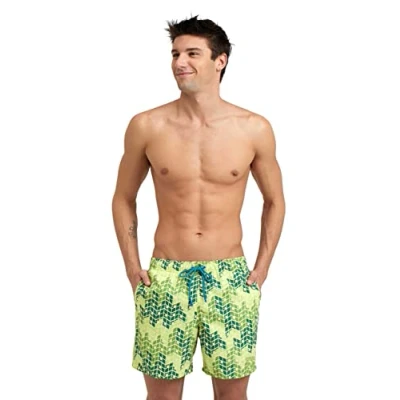 Abbildung von ARENA Herren Men&#039;s Beach Boxer Allover Swim Trunks, Soft Green Multi, M EU