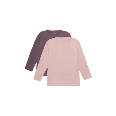 Abbildung von Minymo Mibasic Langarmshirt für Kinder, Größe: 104, Misty rose