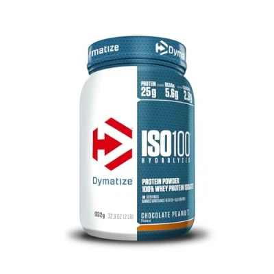 Abbildung von Dymatize ISO 100 Hydrolyzed Chocolate Peanut 932g Whey Protein Hydrolysat + Isolat Pulver