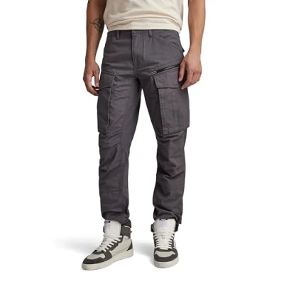 Abbildung von G Star Rovic ZIP Regular Tapered Cargohose, Herren, Größe: 27x30, Grey asphalt