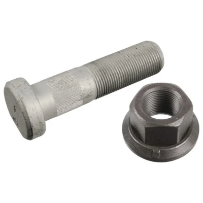 Abbildung von FEBI BILSTEIN 06465 Radbolzen M22 x 1,5 96 10.9 mit Mutter Zink Lamellen beschichtet