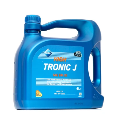 Abbildung von Aral Hightronic J 5W 30 4l Motoröl 1555F7 KIA: cee‘d II Hatchback, Sportage III, I Estate, PEUGEOT: 207 208 Hatchback