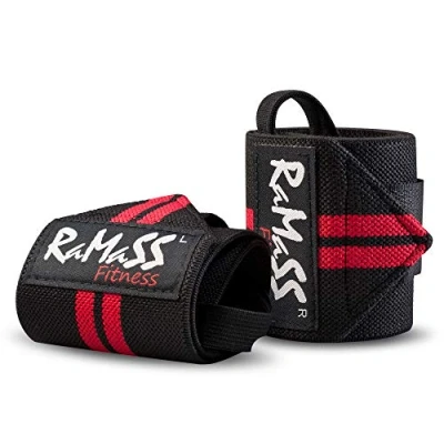 Abbildung von RAMASS Fitness Handgelenk Bandagen, Handgelenkbandage, Handgelenkstütze (PAIR)