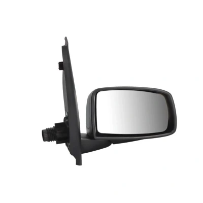 Abbildung von Außenspiegel Tyc 309 0039 rechts schwarz konvex, für manuelle Spiegelverstellung FIAT: Panda II Hatchback