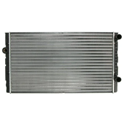 Abbildung von NRF 50454 Kühler, Motorkühlung Aluminium 630 377 34 Kühlrippen mechanisch gefügt VOLKSWAGEN: Polo II Coupe, Hatchback
