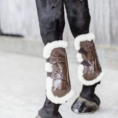 Abbildung von Kentucky Gamaschen Bamboo Elastic Vegan Sheepskin Braun XS