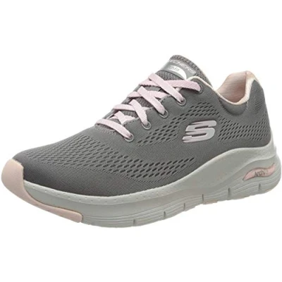 Abbildung von Skechers Damen Arch Fit Big Appeal sneakers, Grau Gray Knit Mesh Pink Trim Gypk, 38.5 EU