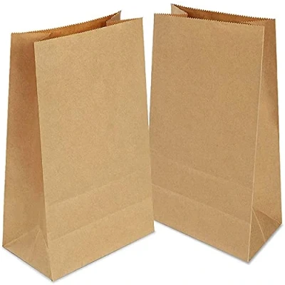Abbildung von Gaoyong 100 Stück Papiertüten Klein Braun Kraftpapiertüten für Ostern Geburtstagsfeiern, Weihnachten, Hochzeit, Firmenfeier