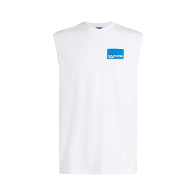 Abbildung von Karl Lagerfeld Jeans Relaxed BOX LOGO Top, Herren, Größe: Large, White