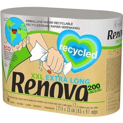 Abbildung von Renova RECYCLED XXL Paper Towel 2 Rolls, White, Large