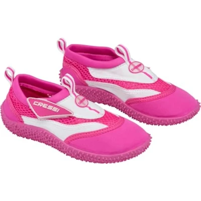 Abbildung von Cressi Coral Jr Kinder Badeschuhe für Pool und Strand, Mehrfarbig (Rosa/Weiß), 31 EU