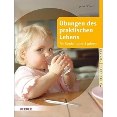 Abbildung von Übungen des praktischen Lebens für Kinder unter 3 Jahren (Montessori Praxis)