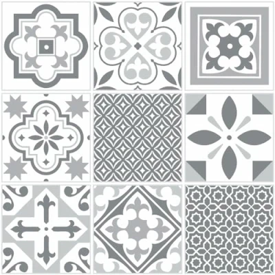Abbildung von d c fix 11er Pack selbstklebende Bodenfliesen Oriental Tiles Vinylboden PVC Bodenbelag Klebefliesen Boden Fliesenfolie Vinyl Fliesen Küche Bad Flur 30x30 cm