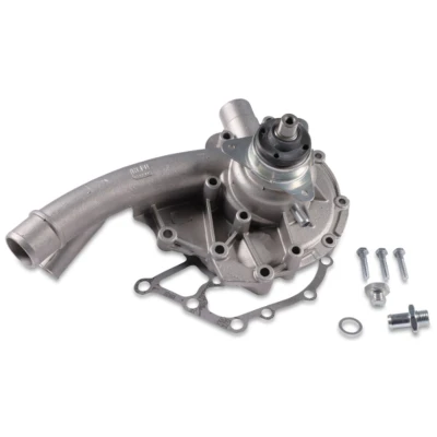 Abbildung von HEPU P165 Wasserpumpe mit Dichtung, Zubehör Schrauben, Schraubanschluss mechanisch MERCEDES BENZ: 190, W124 Estate, Saloon