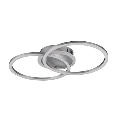 Abbildung von Reality Leuchten LED Deckenleuchte Venida R62783187, Metall titanfarbig, inkl. 25 Watt LED, Switch Dimmer