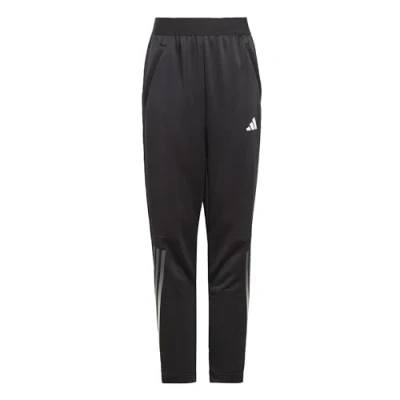 Abbildung von adidas Unisex Kinder Train Icons AEROREADY 3 Stripes Knit Pants, Black/Grey Four/White, 13 14 Years