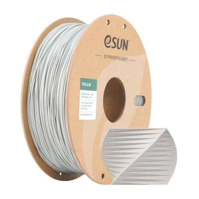 Abbildung von eSUN Light Weight TPU Filament 1.75mm, 3D Drucker LW, Maßgenauigkeit +/ 0.05mm, 0.75KG Spule schäumendes Material für Modelldruck, Grau