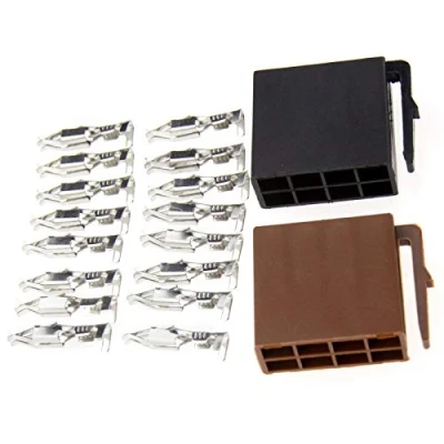 Abbildung von Create idea 2pcs 8 Pin Mini ISO Autoradio Steckverbinder Musikadapter Radioadapter Lautsprecher Stecker