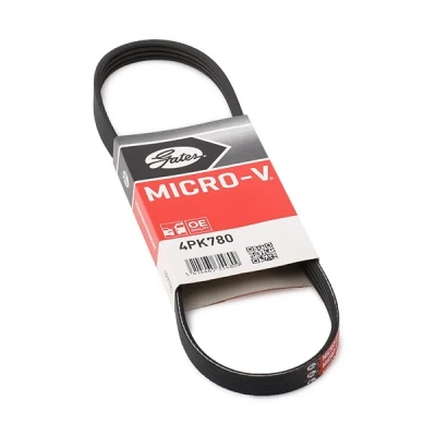 Abbildung von GATES Micro V 4PK780 Keilrippenriemen 780 4 Polyester, EPDM (Ethylen Propylen Dien Kautschuk) BMW: 5 Saloon, Touring, 3 HYUNDAI: Getz