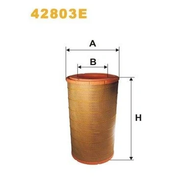 Abbildung von WIX FILTERS 42803E Luftfilter 522 281 Filtereinsatz