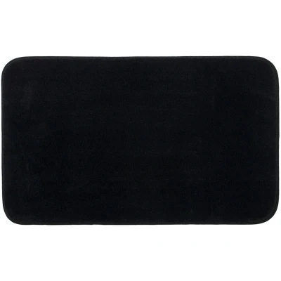 Abbildung von Gözze Premium Rutschfester Badteppich, RIO, 100% Microfaser, 50 x 70 cm Schwarz