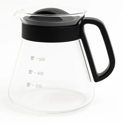 Abbildung von Space home Kanne aus Glas Glaskanne/Teekanne mit Deckel Thermoglas Teekanne Melita Mikrowellengeeignet 600 mL