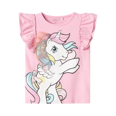 Abbildung von Name it Nmfmika Tshirt print für Kinder, Größe: 104, Pink frosting
