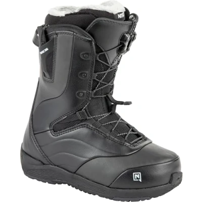 Abbildung von Nitro Damen Crown Tls &#039;23 Leichter Snowboardschuh mit Schnellschnürsystem Snowboardboot, Schwarz, MP 28,5 // EU 43 1/3 US 11