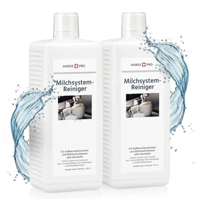 Abbildung von HANSE PRO Milchsystem Reiniger, 1 x 1000 ml I Milch Reiniger Milchschaum für Milchaufschäumer, Kaffeevollautomaten Sahneautomaten ideal Jura Krups Philips uvm.