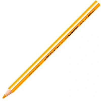 Abbildung von Dreikant Buntstift STABILO Trio dick Einzelstift gelborange