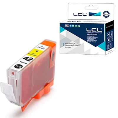 Abbildung von LCL Kompatibel Tintenpatrone CLI42 CLI 42 42Y (1 Gelb) Ersatz für Canon PIXMA Pro 100 100S