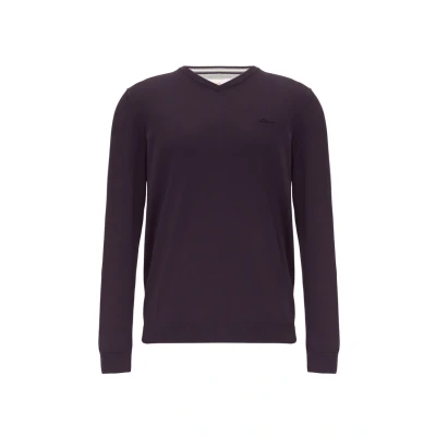 Abbildung von s.Oliver MIT Logostickerei Strickpullover, Herren, Größe: 3XL, Aubergine