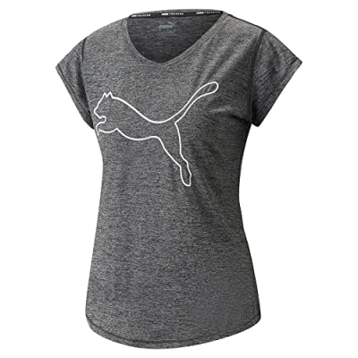 Abbildung von Puma Train Favorite CAT TEE Tshirt basic, Damen, Größe: Small, Black heather