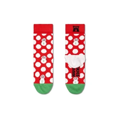Abbildung von Happy Socks Unisex Baby Kinder Snowman Socken, Rot, 0 12 Monate