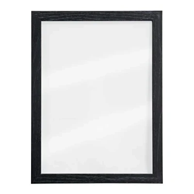 Abbildung von Securit Wandtafel, transparent, mit schwarzem Rahmen, 2 Flüssigkreidemarker in Schwarz und Weiß, 30 x 40 cm