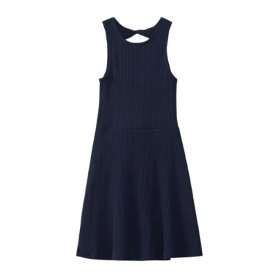 Abbildung von s.Oliver Kurze AUS WARE MIT Cutout Strickkleid für Kinder, Größe: 158, Navy