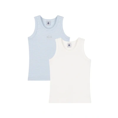 Abbildung von Petit Bateau Unterhemd/shirt für Kinder, Größe: 95, Skyblue white