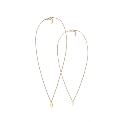 Abbildung von Elli 2PACK Vogel BIRD Mutter KIND Liebe Halskette goldcoloured, Damen, Größe: 45, Gold coloured