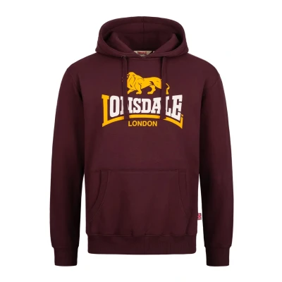 Abbildung von Lonsdale Normale Passform Thurning Kapuzenpullover, Herren, Größe: XXL, Oxblood