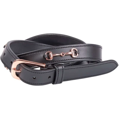 Abbildung von Harry&#039;s Horse Gürtel Bit Leder Schwarz/Rosegold 95cm