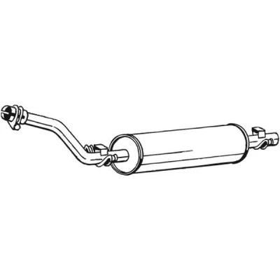 Abbildung von BOSAL 175 019 Endschalldämpfer MERCEDES BENZ: /8 Saloon