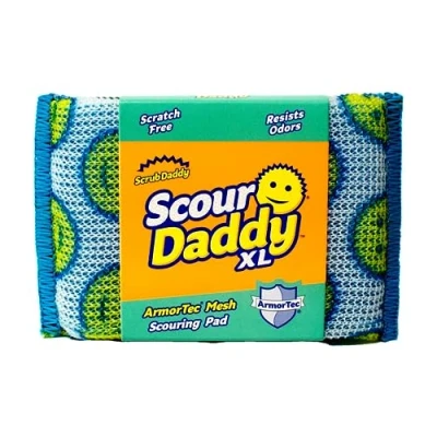 Abbildung von Scrub Daddy Scour XL, Scheuerschwamm, kratzfreie Scheuerschwämme/strapazierfähiges Scheuerschwamm zum Reinigen von Geschirr, Alternative zu scheuern aus Metall, Spülschwämme Abwaschen