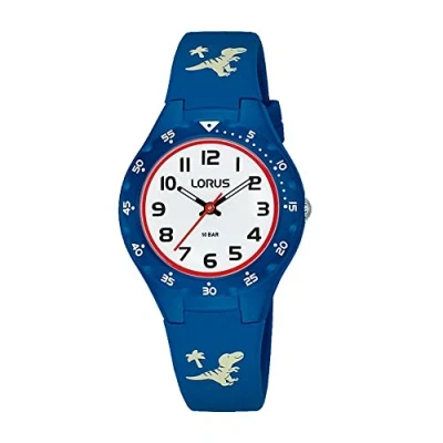 Abbildung von Lorus Jungen Analog Quarz Uhr mit Silicone Armband RRX49GX9