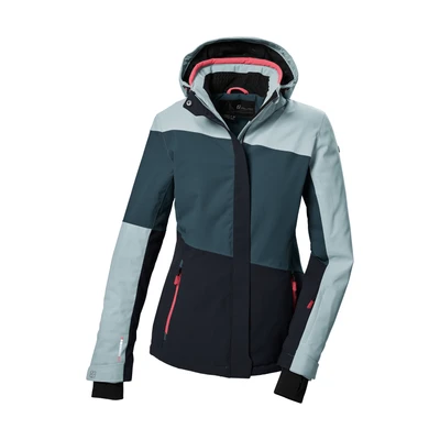 Abbildung von killtec Damen Skijacke/Funktionsjacke mit abzippbarer Kapuze und Schneefang KSW 67 WMN SKI JCKT, hellpetrol, 36, 41961 000