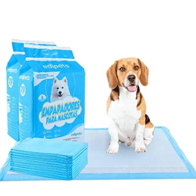 Abbildung von Edipets, Welpen Unterlagen, 60x60, Welpentoilette, Saugfähige Trainingsunterlagen, Einweg Toilettenmatte für Welpen, Puppy Training Pads (40 Stück)