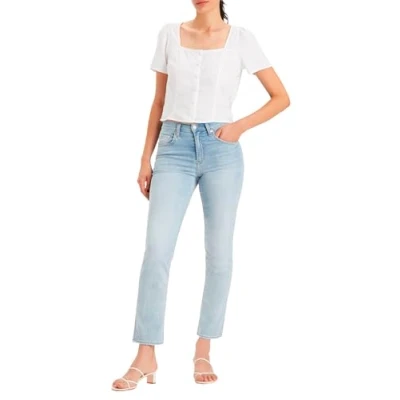 Abbildung von Levi&#039;s 724 HIGH RISE Straight Jeans Leg, Damen, Größe: 27x32, Cool bright in blue